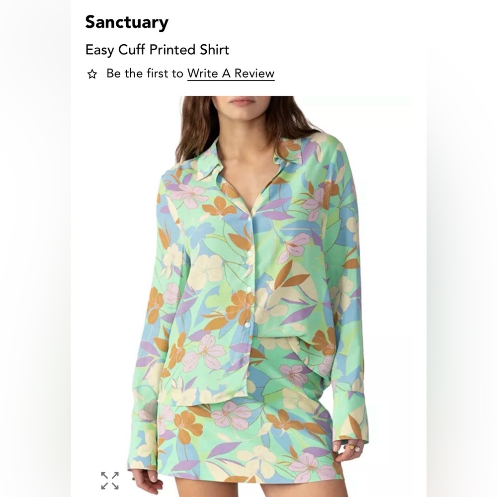 Sanctuary Floral Printed Shirt